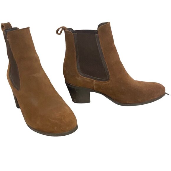 Chocolate Knockout | Thursday Boots Thursday Boot Co. Chelsea Brown Walnut Heeled Ankle Boots